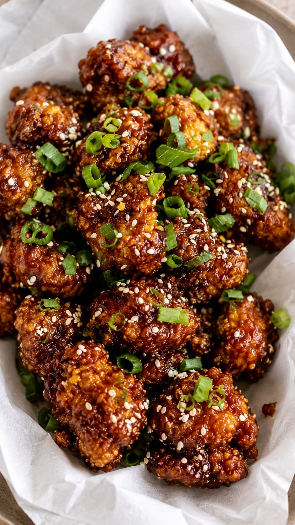 Air Fryer Sesame Cauliflower Wings - Knusprig Ohne Fritteuse