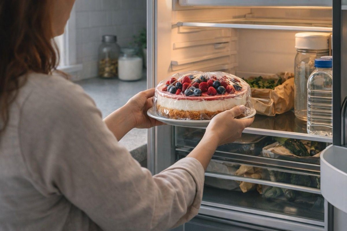 Kuchen im Kühlschrank