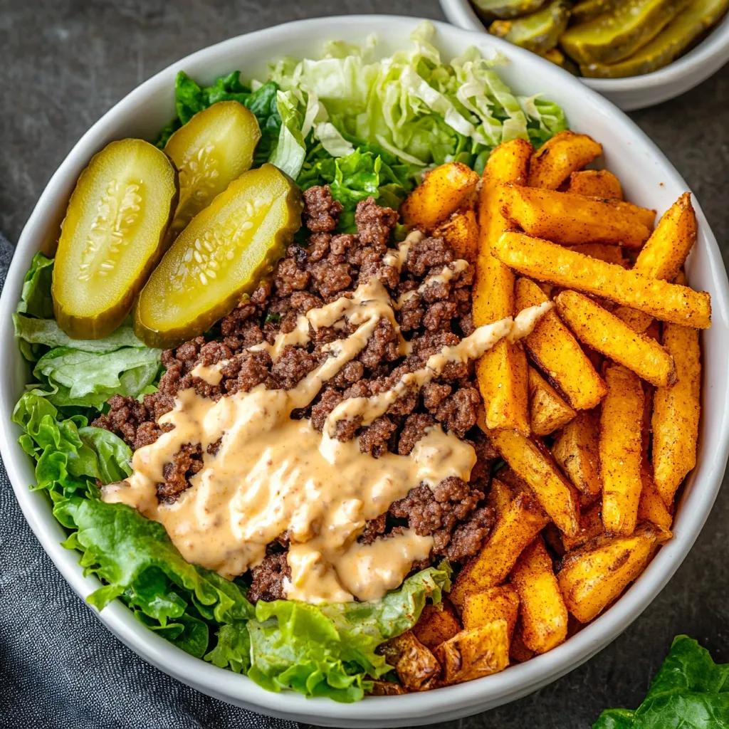 Big Mac Bowl mit Kartoffeln