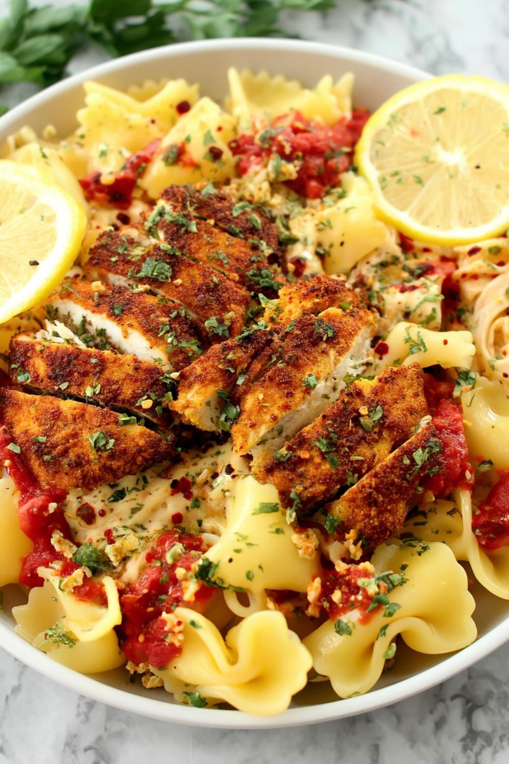 Hähnchen mit Kräuter-Kruste