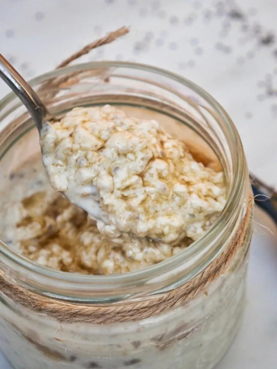 Cremige Overnight Oats Textur