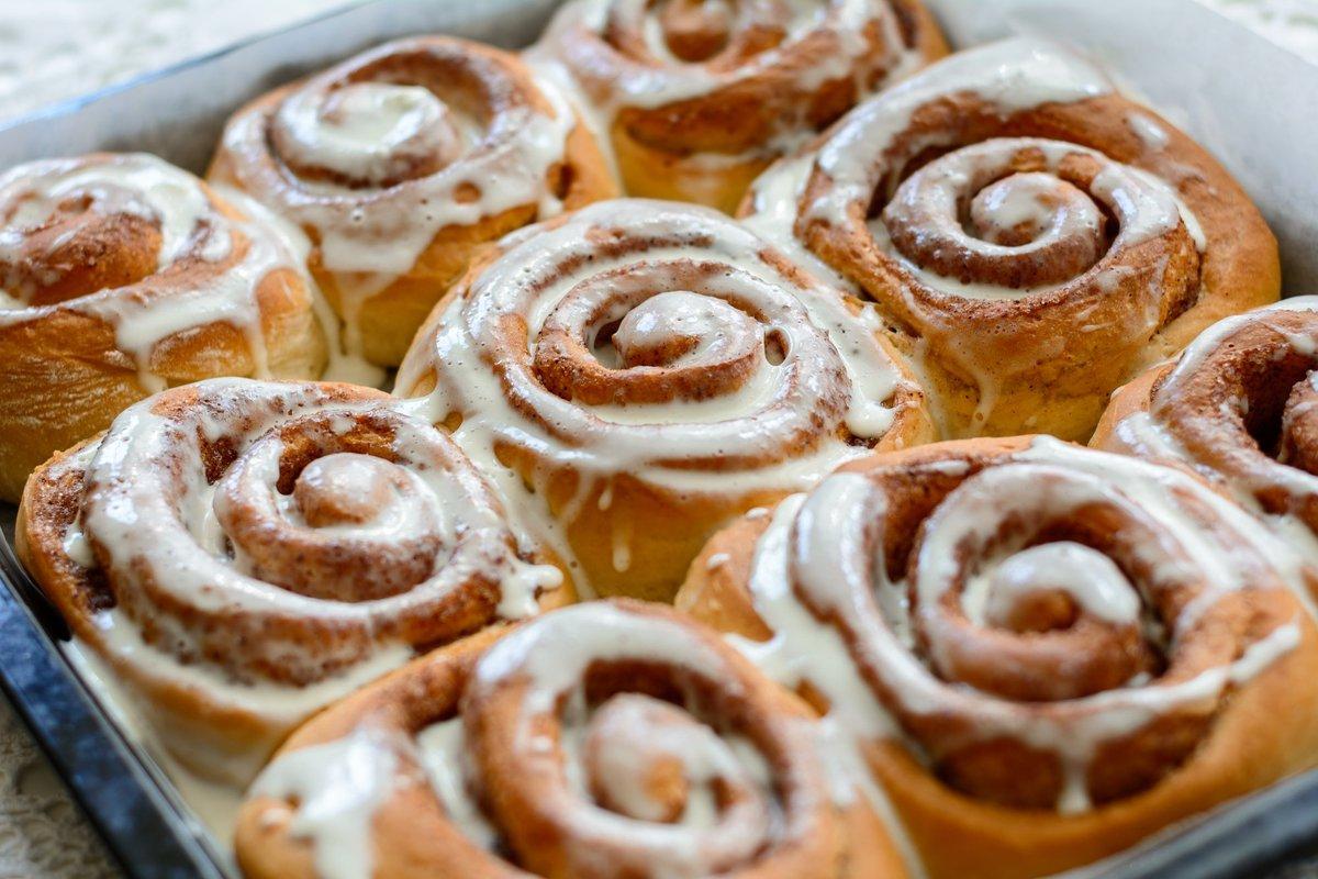 Zimtschnecken mit Glasur