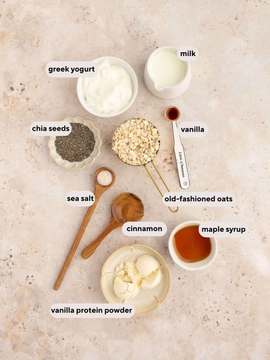 Proteinreiche Zutaten für Overnight Oats