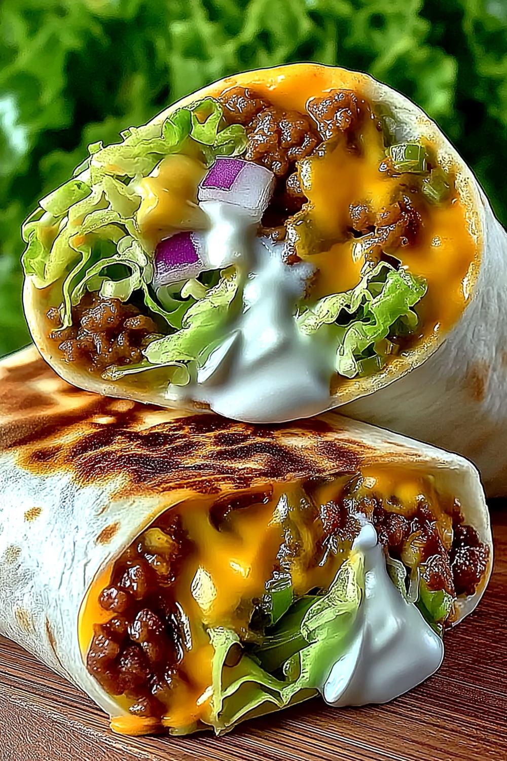 Sauce-Kaskade im Wrap