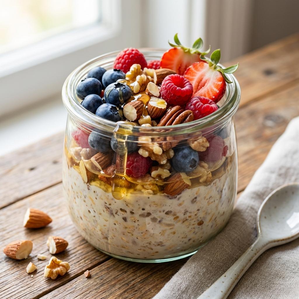 Fertiges High Protein Overnight Oats Rezept