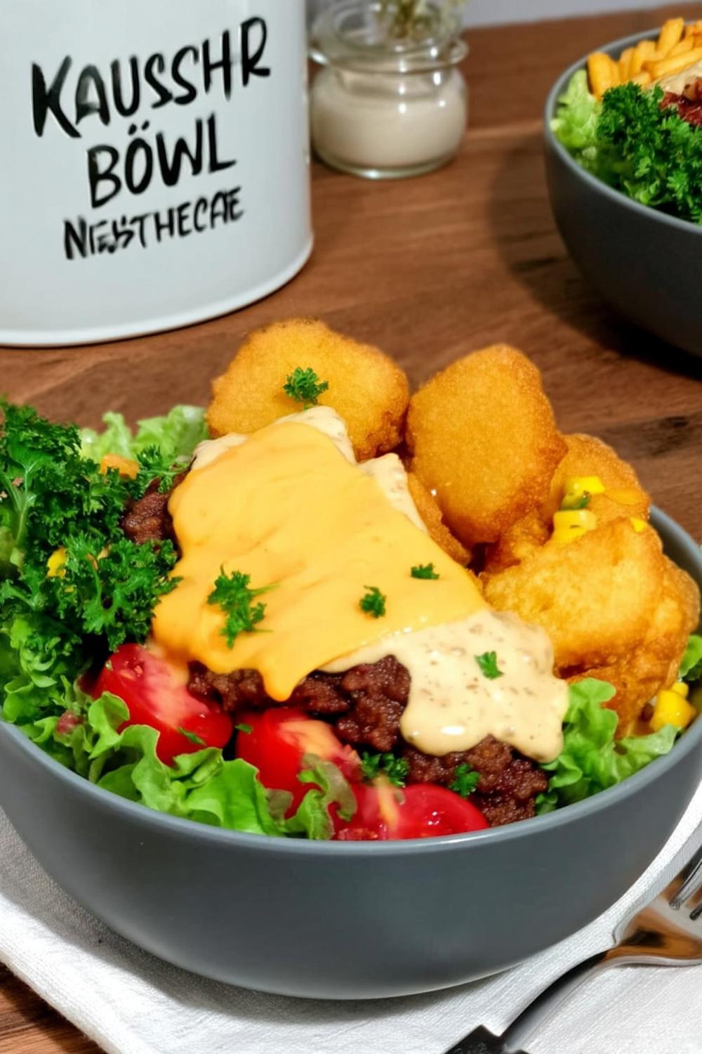 Knusprige Nuggets mit Käsesauce