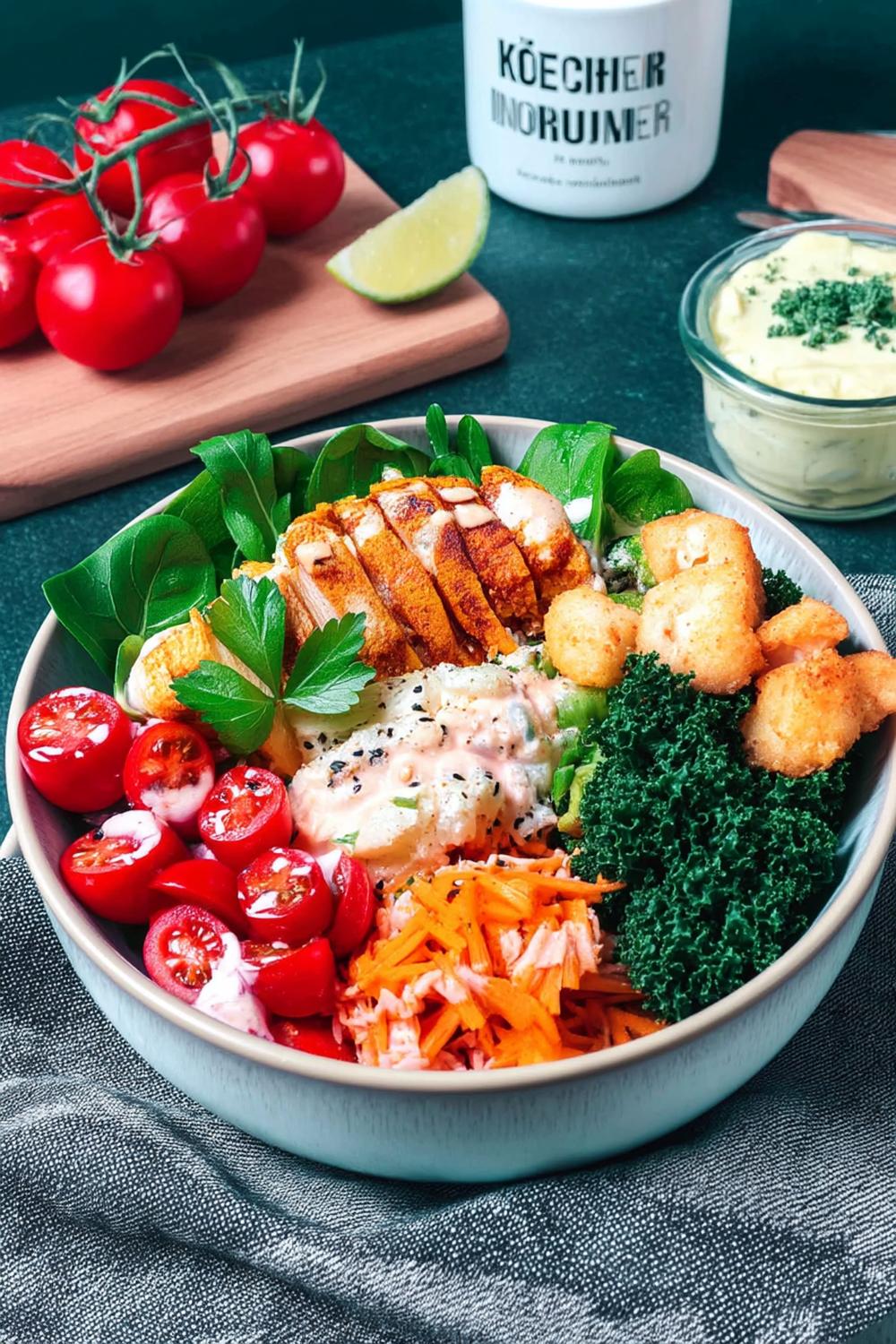 Protein-Bowl mit Grünkohl