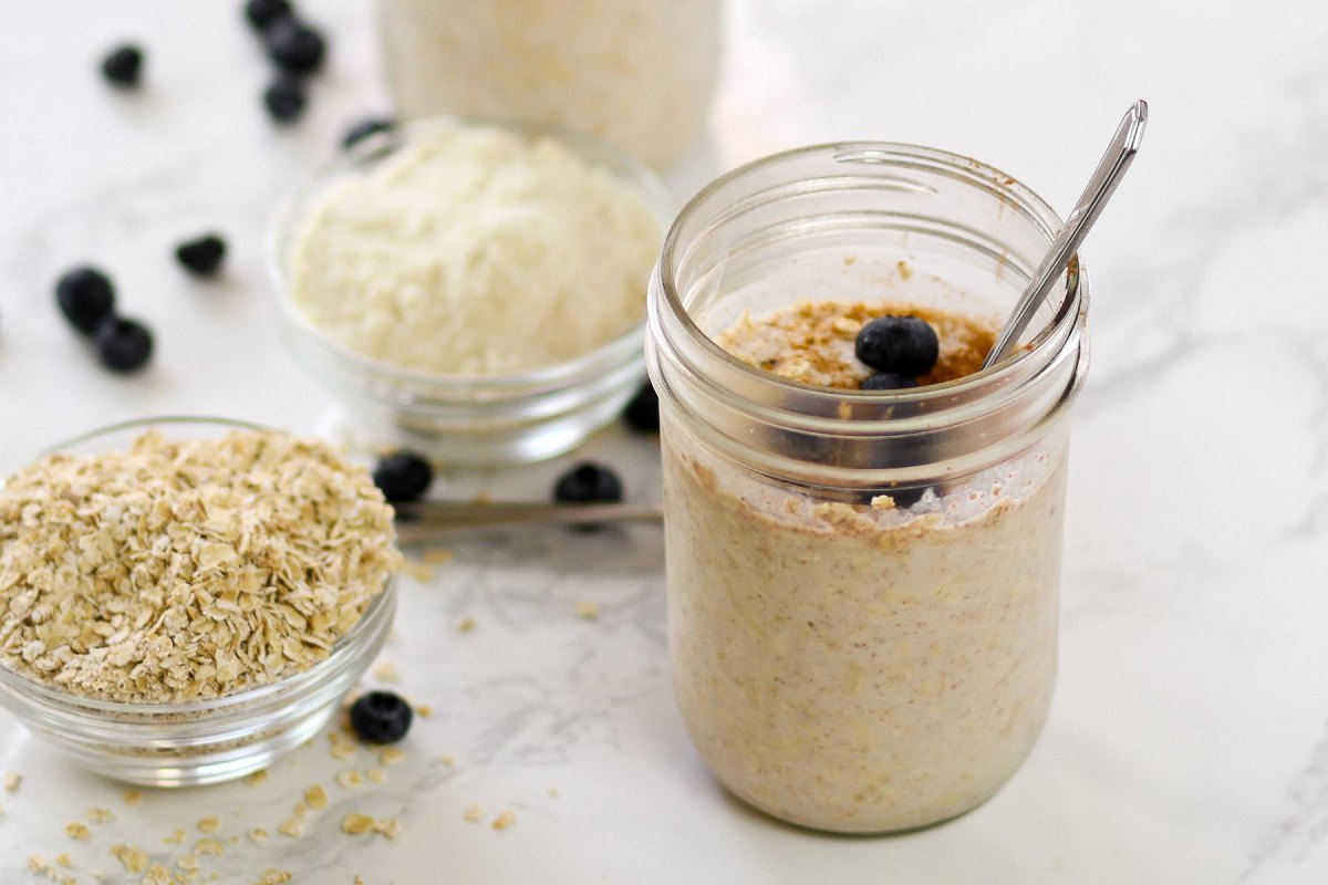 High Protein Overnight Oats einfach proteinreich zubereiten