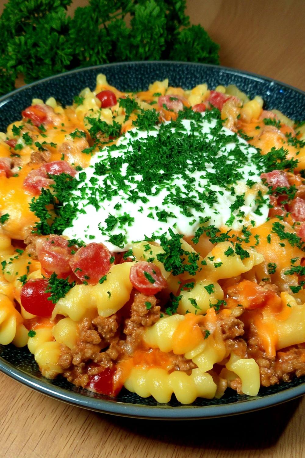 Bunte Hackfleisch-Kartoffel-Pfanne