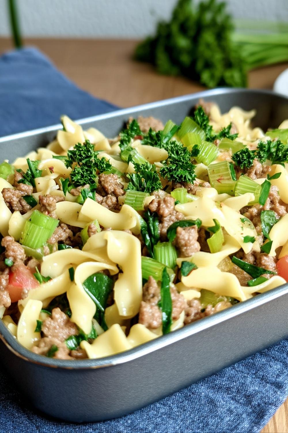 Hackfleisch-Gemüse-Pfanne asiatisch