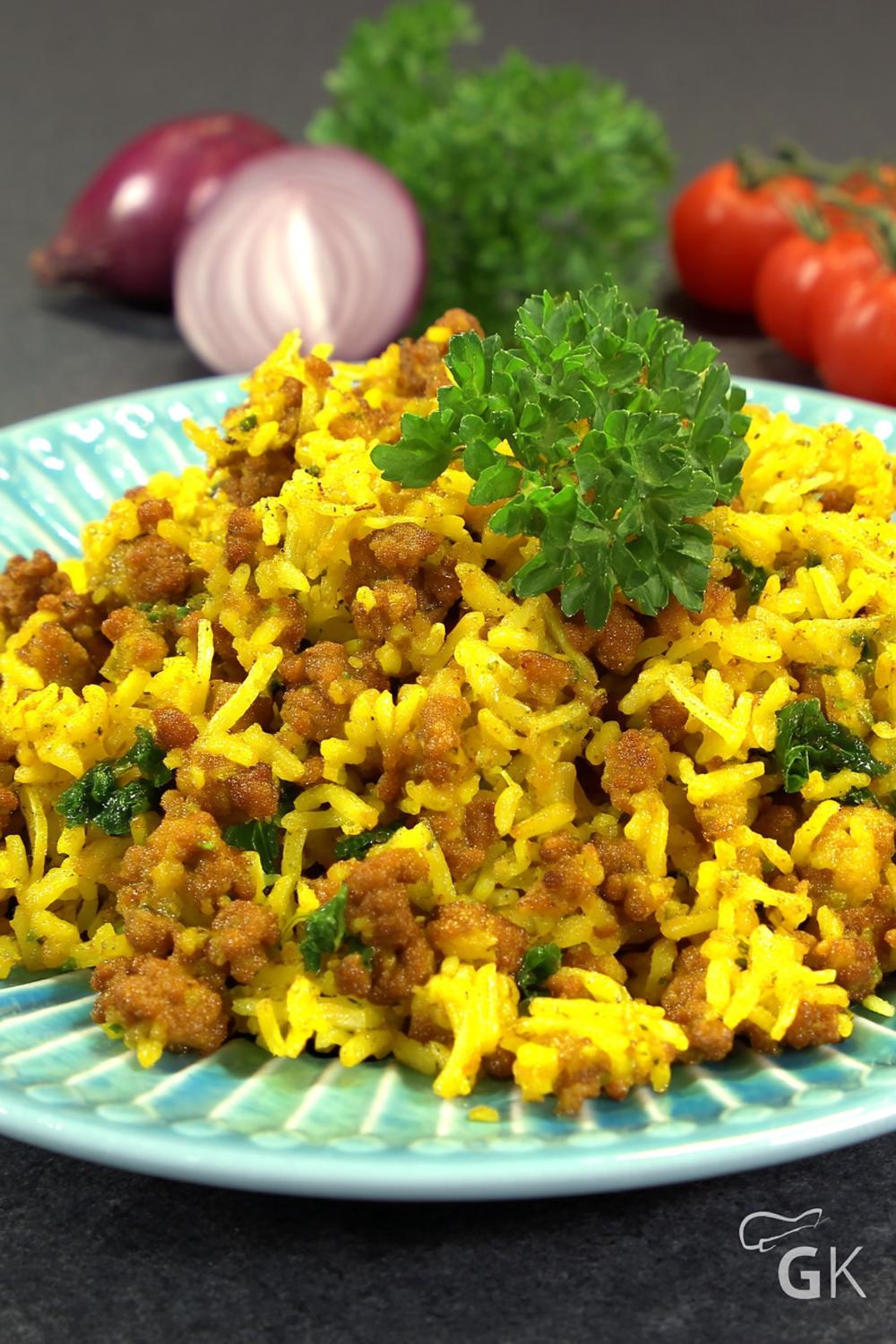 Orientalischer Hackfleisch-Reis