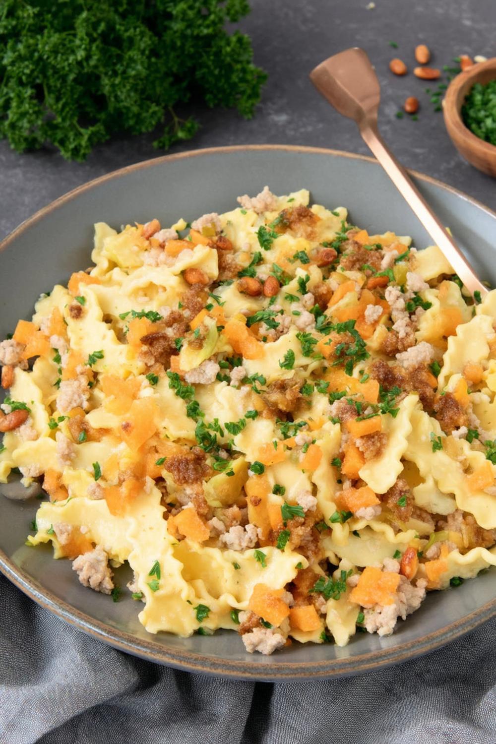 Wirsing-Hackfleisch-Pfanne rustikal