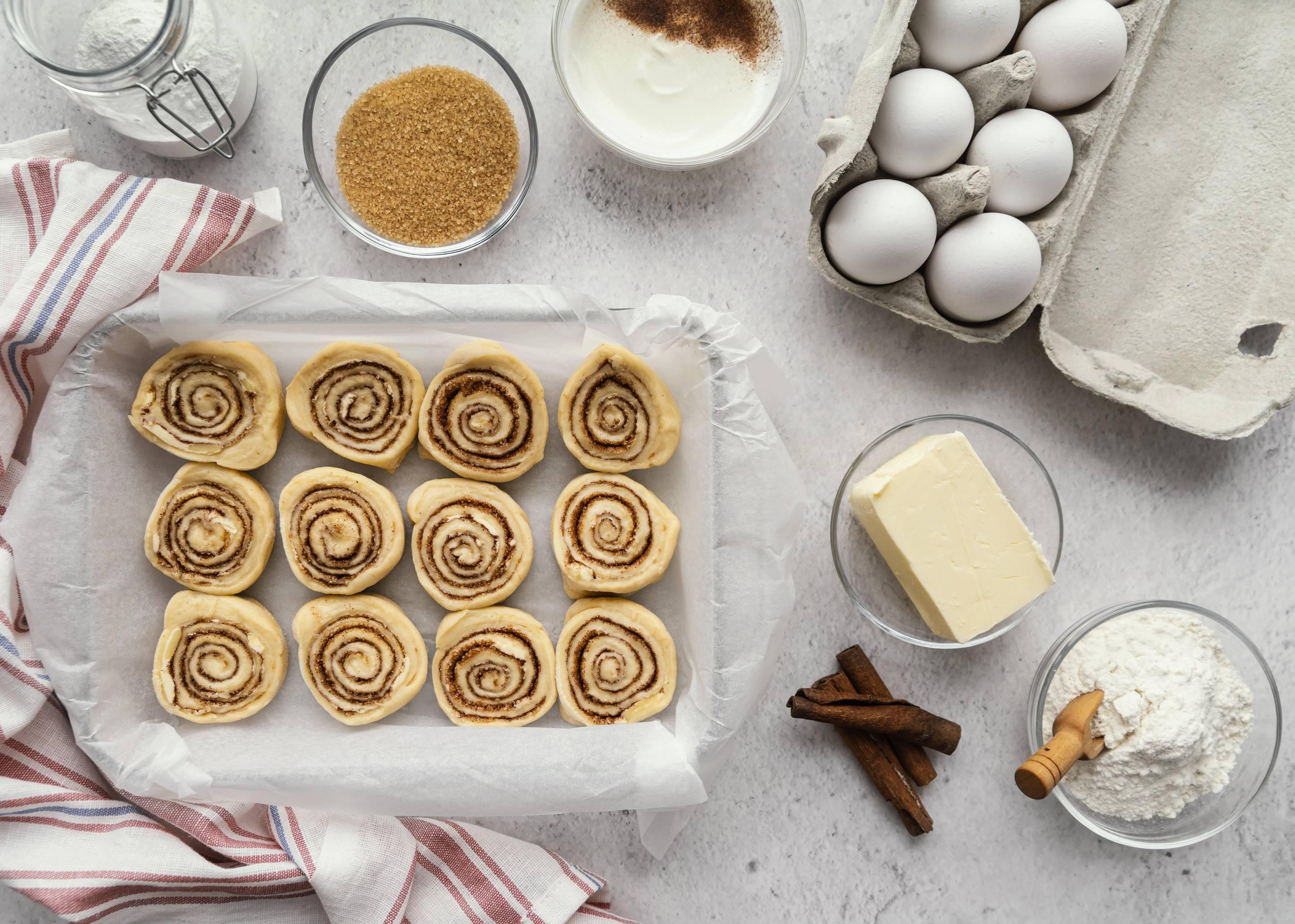Backzutaten für Kuchen
