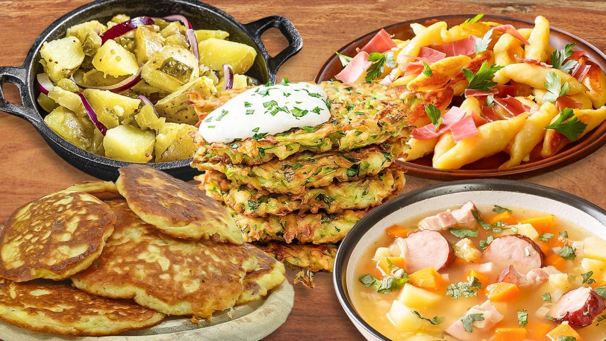Bratkartoffeln und deutsche Kartoffelgerichte