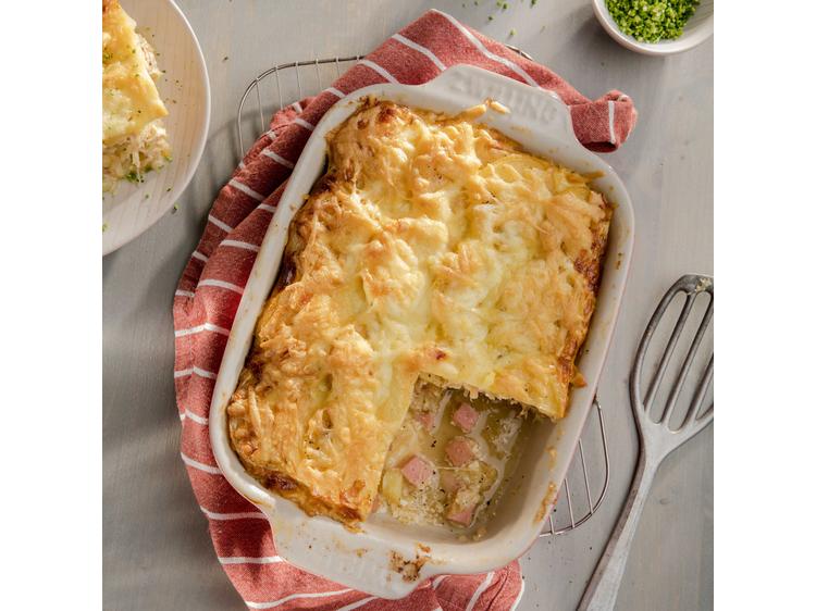 Sauerkraut Schinken Auflauf mit Käse