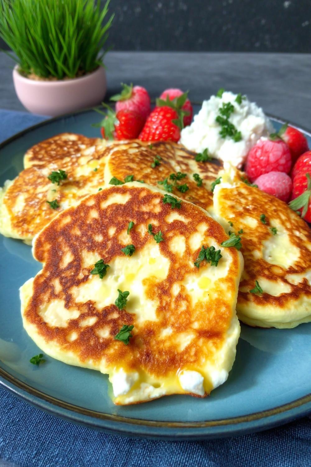 Fluffige Quark-Pancakes