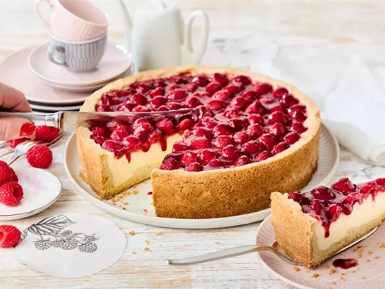 Himbeer Schmand Kuchen einfach cremig backen