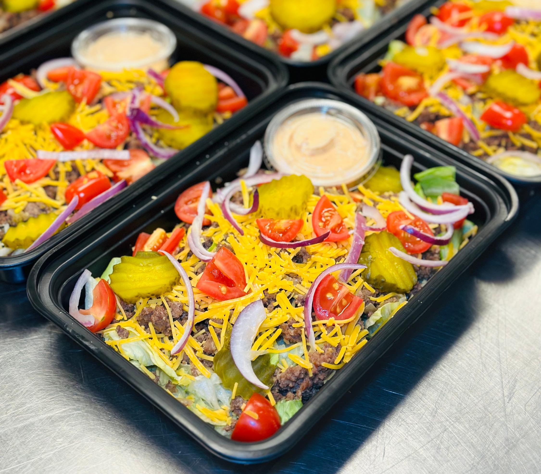 Meal Prep Big Mac Bowl