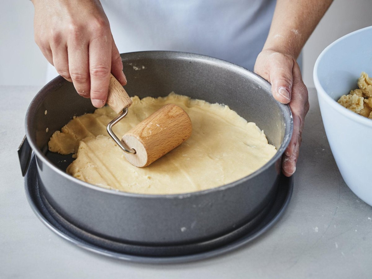 Mürbeteig für Himbeer Kuchen