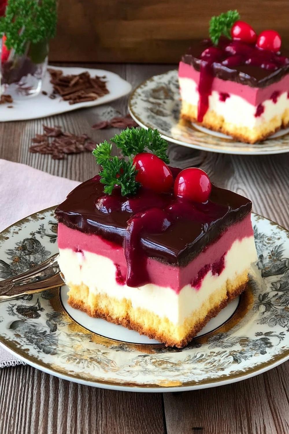 Cranberry-Cheesecake-Würfel