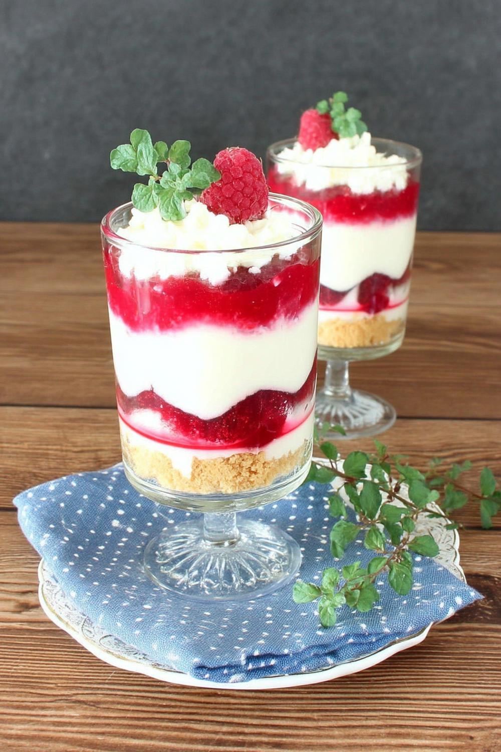 Himbeer-Mascarpone-Gläser
