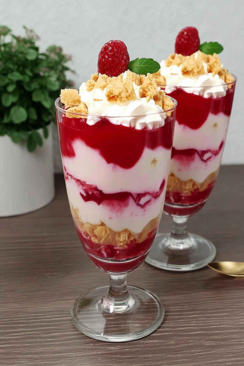 Himbeer-Sahne-Parfait