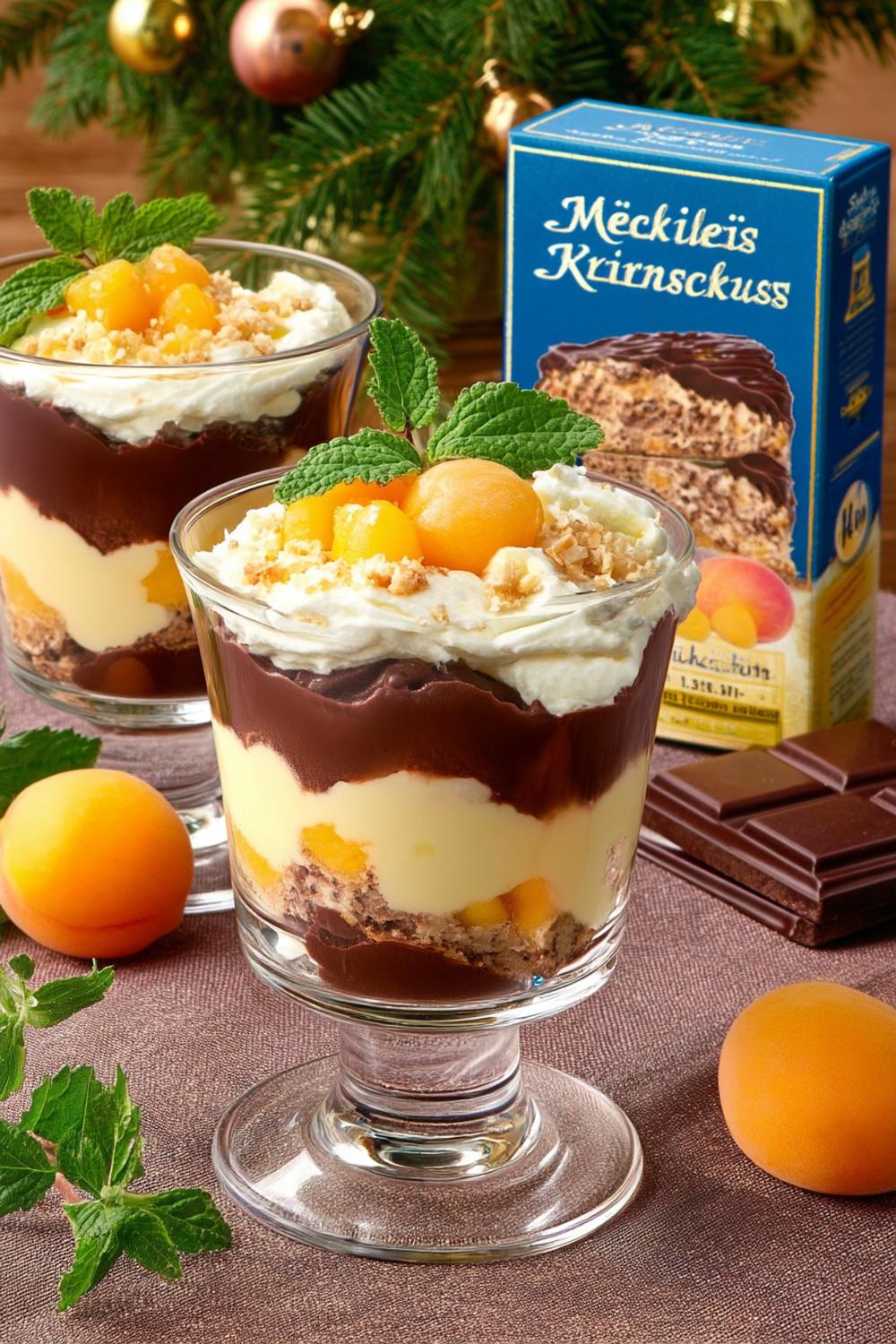 Orangencreme im Glas