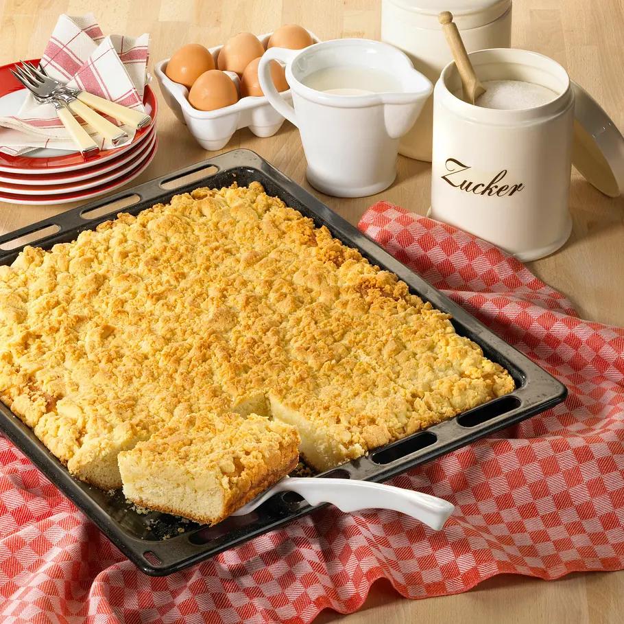 Blechkuchen mit Butterstreuseln
