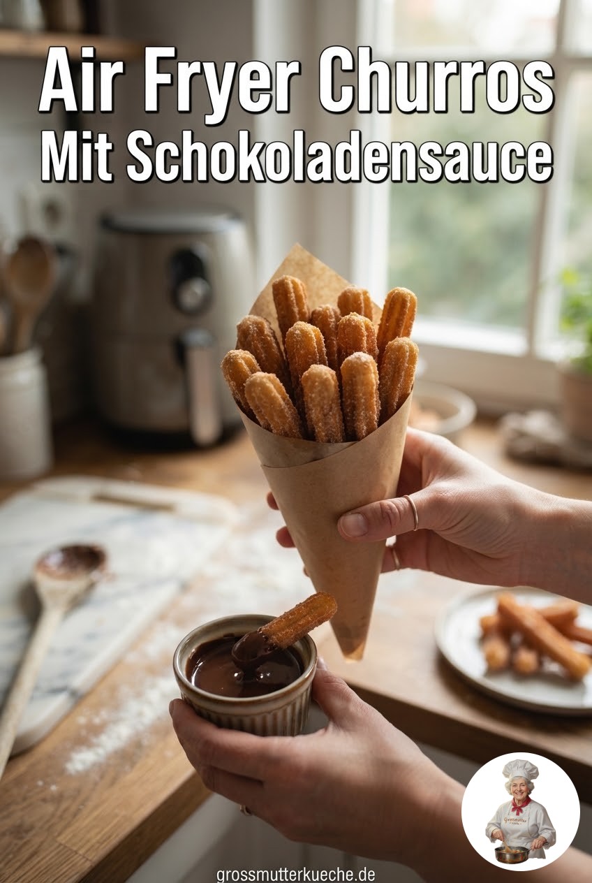Air Fryer Churros Mit Schokoladensauce