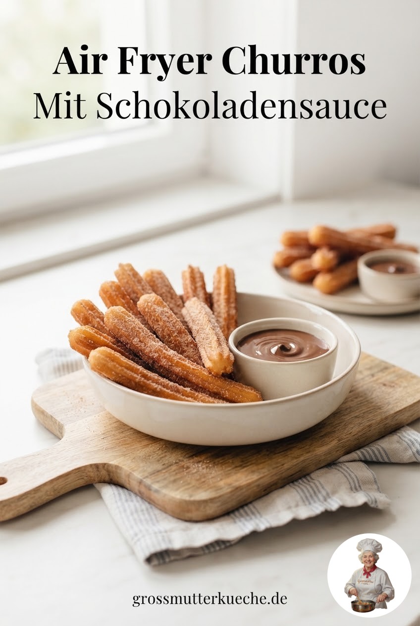 Air Fryer Churros Mit Schokoladensauce