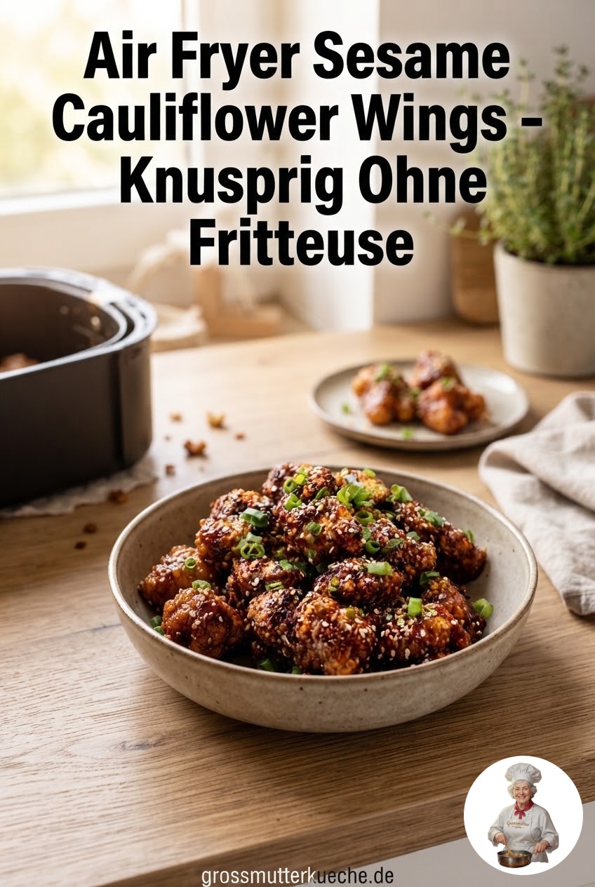 Air Fryer Sesame Cauliflower Wings - Knusprig Ohne Fritteuse