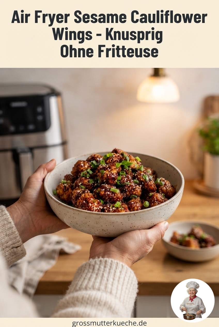 Air Fryer Sesame Cauliflower Wings - Knusprig Ohne Fritteuse