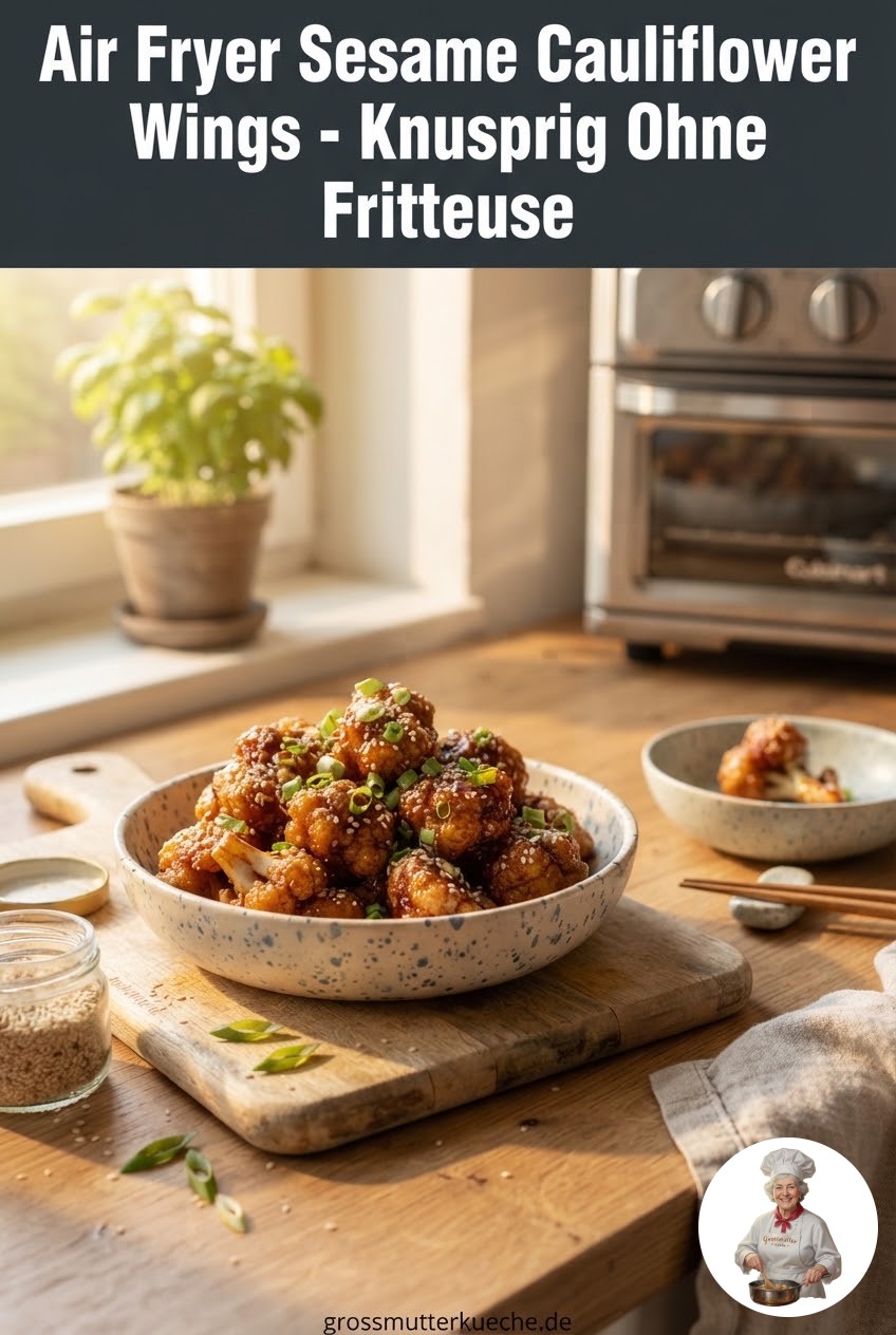 Air Fryer Sesame Cauliflower Wings - Knusprig Ohne Fritteuse