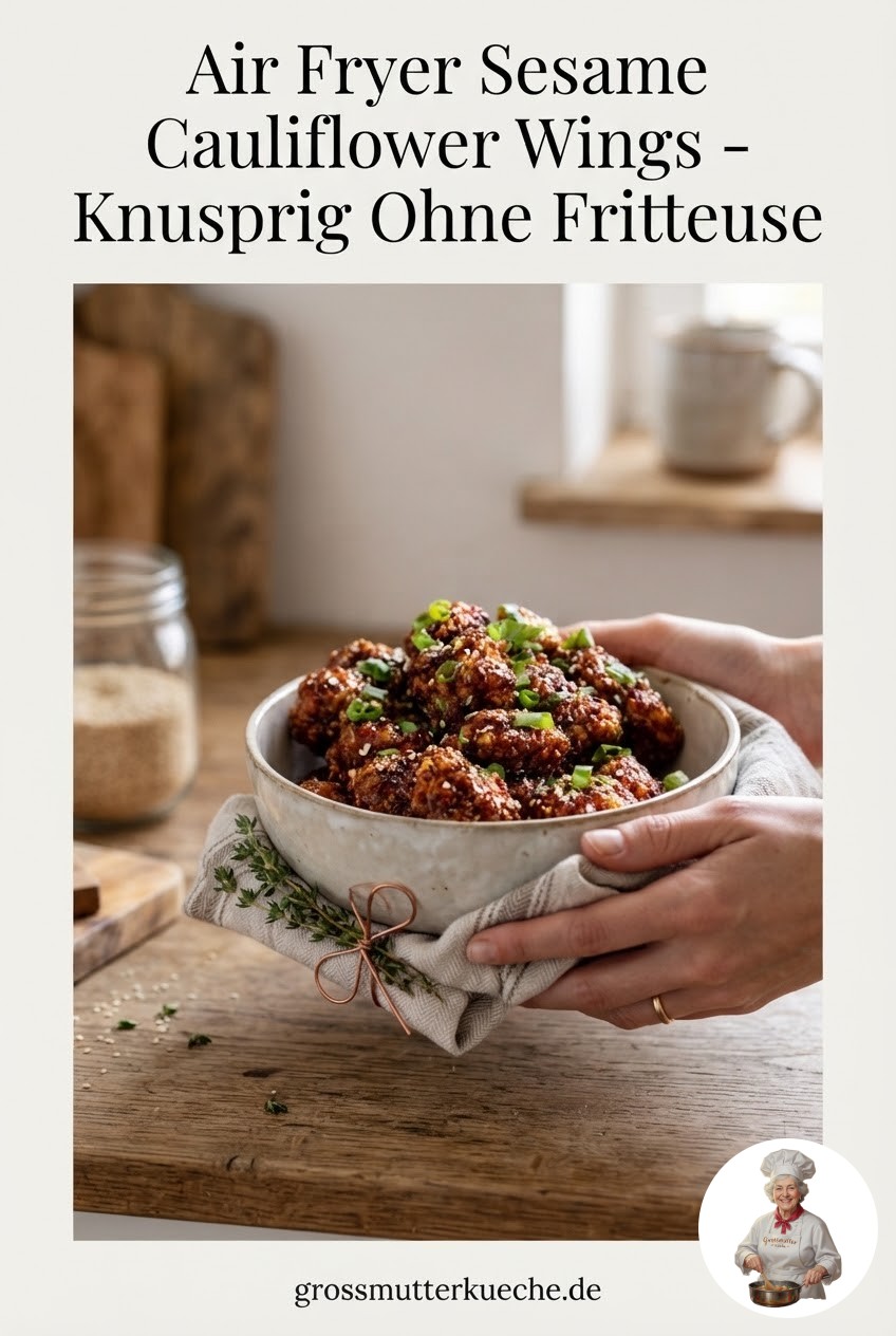 Air Fryer Sesame Cauliflower Wings - Knusprig Ohne Fritteuse