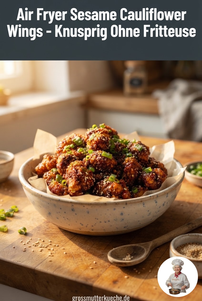 Air Fryer Sesame Cauliflower Wings - Knusprig Ohne Fritteuse