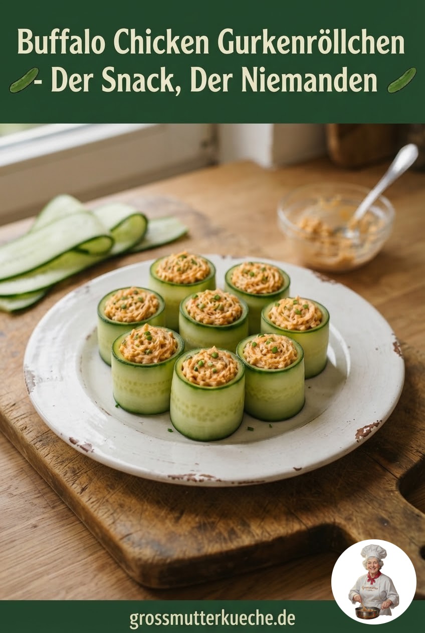 Buffalo Chicken Gurkenröllchen - Der Snack, Der Niemanden