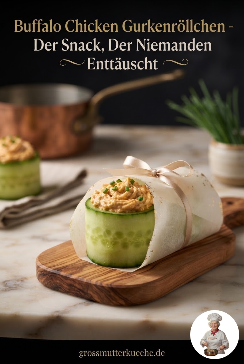 Buffalo Chicken Gurkenröllchen - Der Snack, Der Niemanden