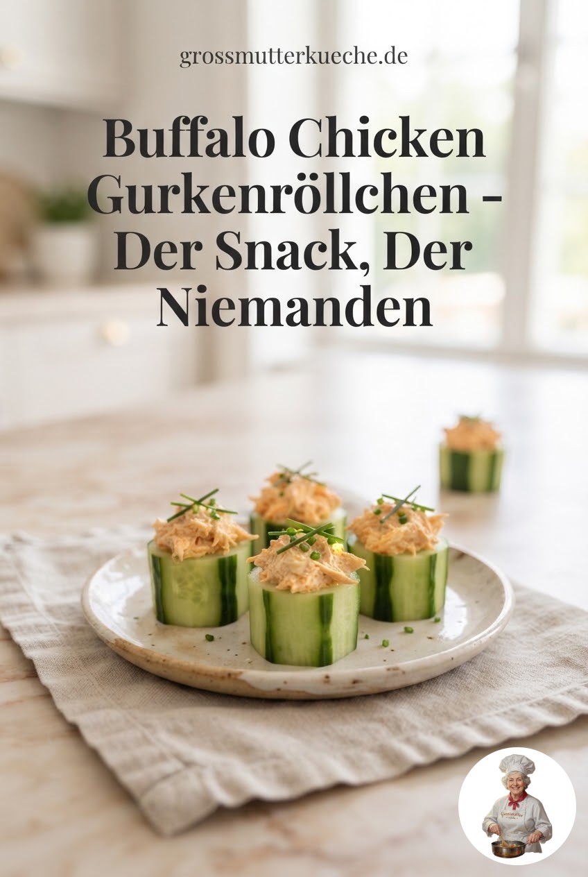 Buffalo Chicken Gurkenröllchen - Der Snack, Der Niemanden