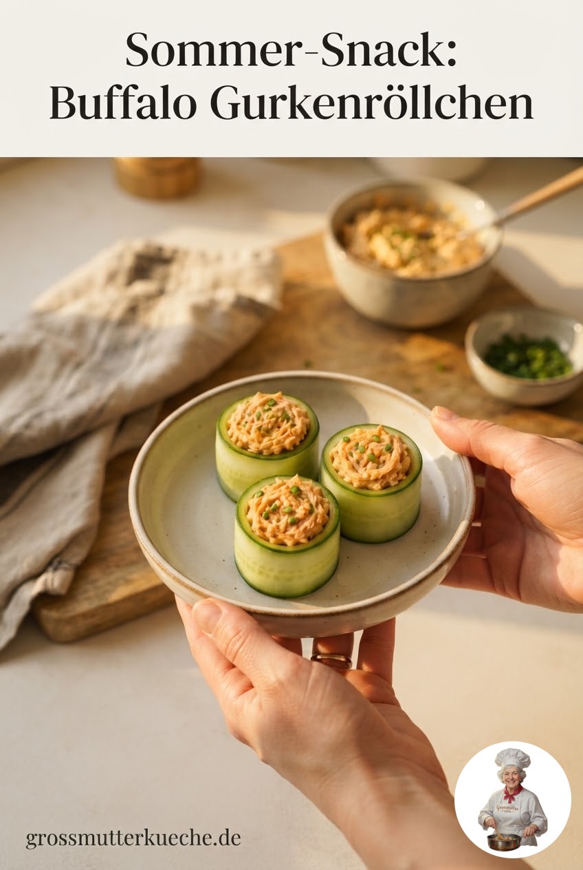 Sommer-Snack: Buffalo Gurkenröllchen