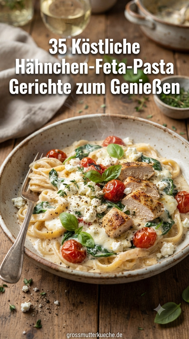 35 Köstliche Hähnchen-Feta-Pasta Gerichte zum Genießen
