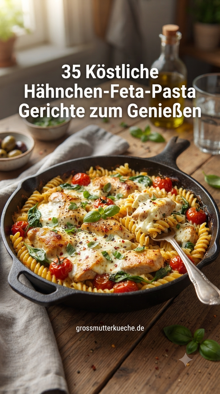 35 Köstliche Hähnchen-Feta-Pasta Gerichte zum Genießen