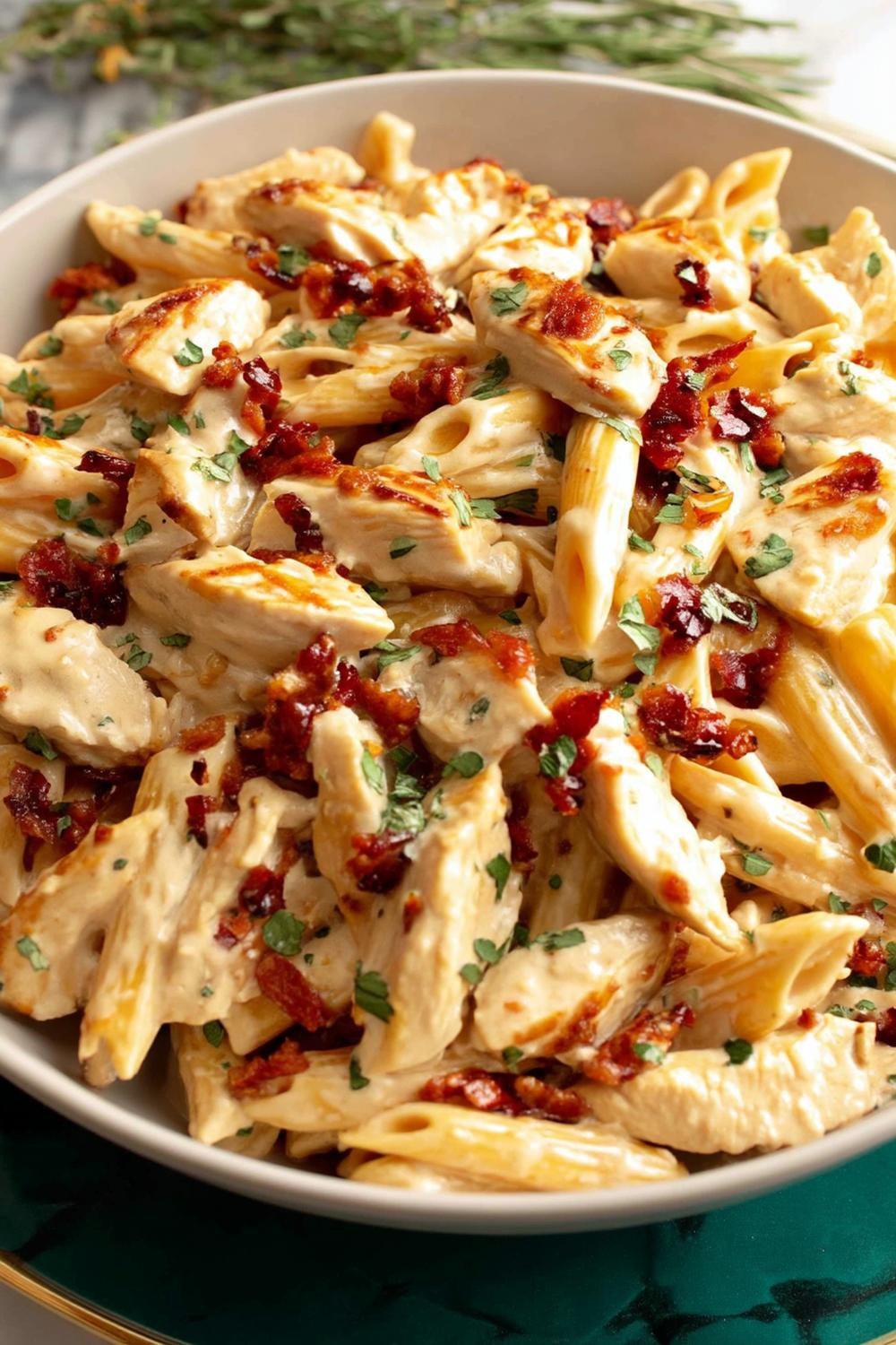 Penne mit getrockneten Tomaten