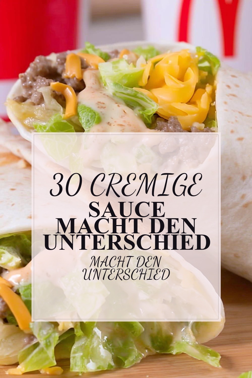 Cremige Sauce macht den Unterschied