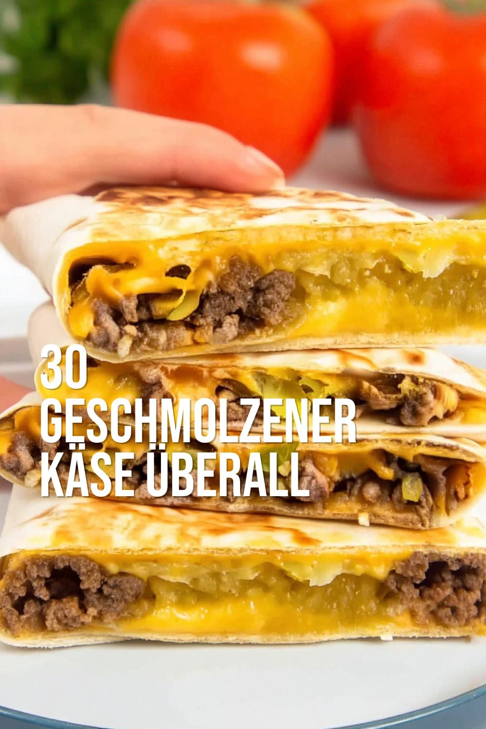 Geschmolzener Käse überall