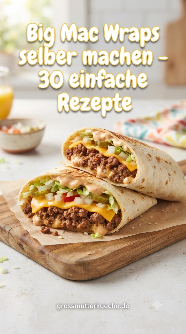 Big Mac Wraps selber machen - 30 einfache Rezepte