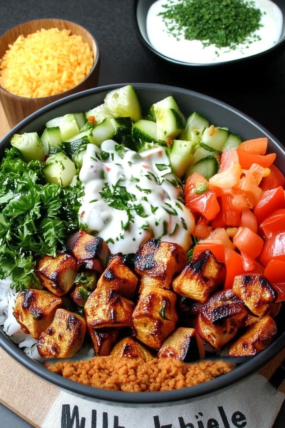 Geröstete Kartoffelwürfel mit Kräutern