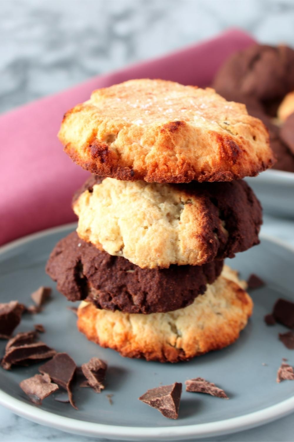 Gestapelte Protein-Cookies