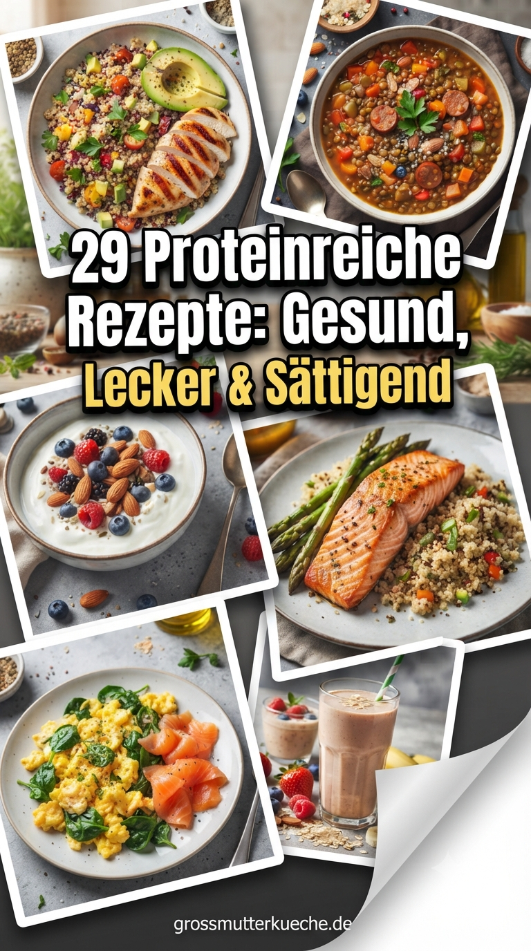 29 Proteinreiche Rezepte: Gesund, Lecker & Sättigend