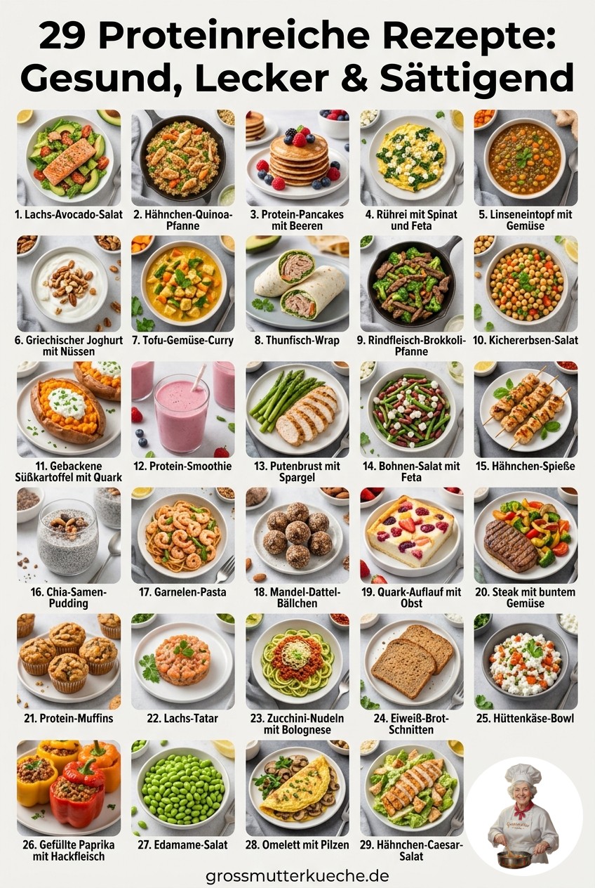 29 Proteinreiche Rezepte: Gesund, Lecker & Sättigend