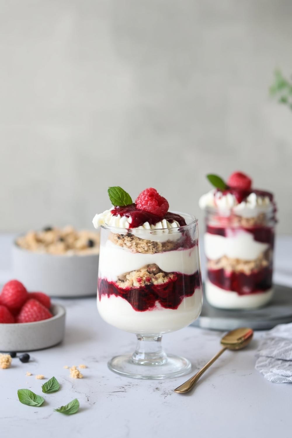 Beeren-Trifle im Glas